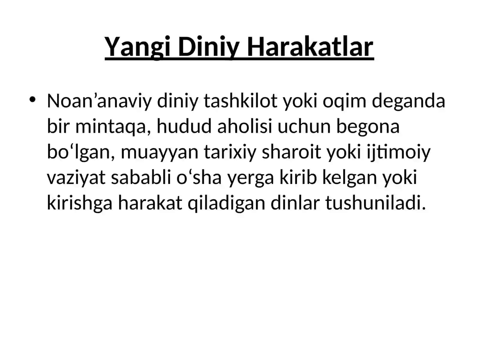 Yangi Diniy Harakatlarvasektalar 4