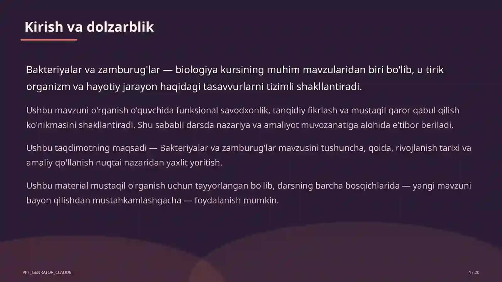 Bakteriyalar va zamburug'lar (6-sinf) 4