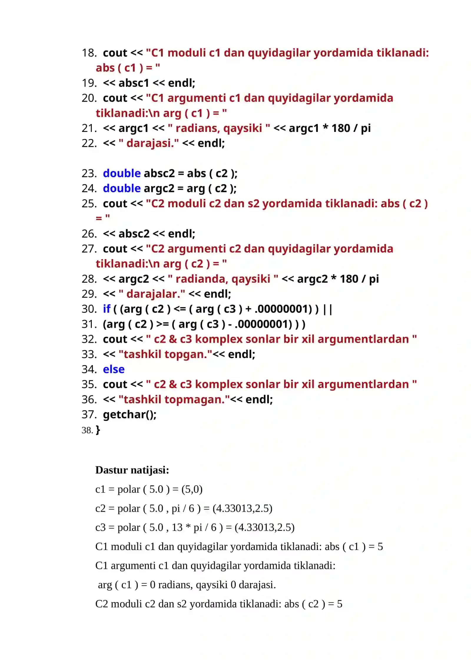 Complex sonlar haqida 4
