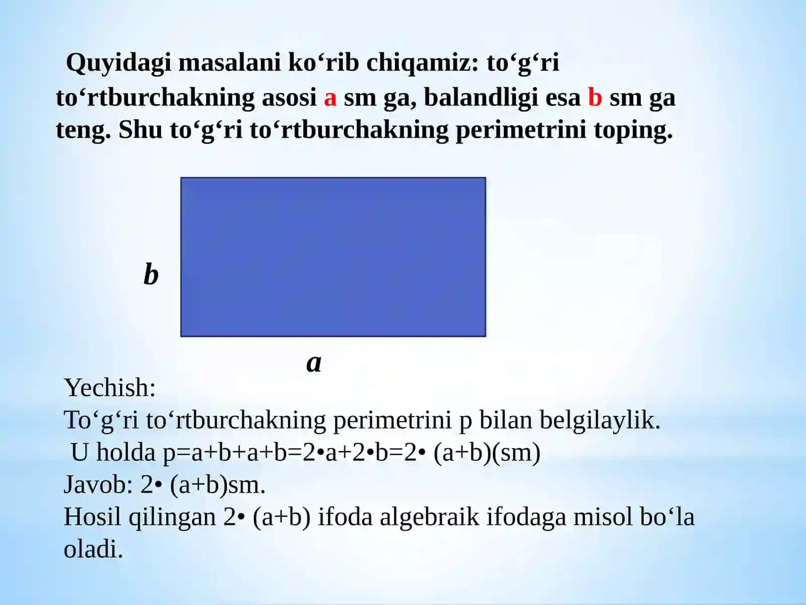 Algebraik ifodalarni o’qitish metodikasi 4