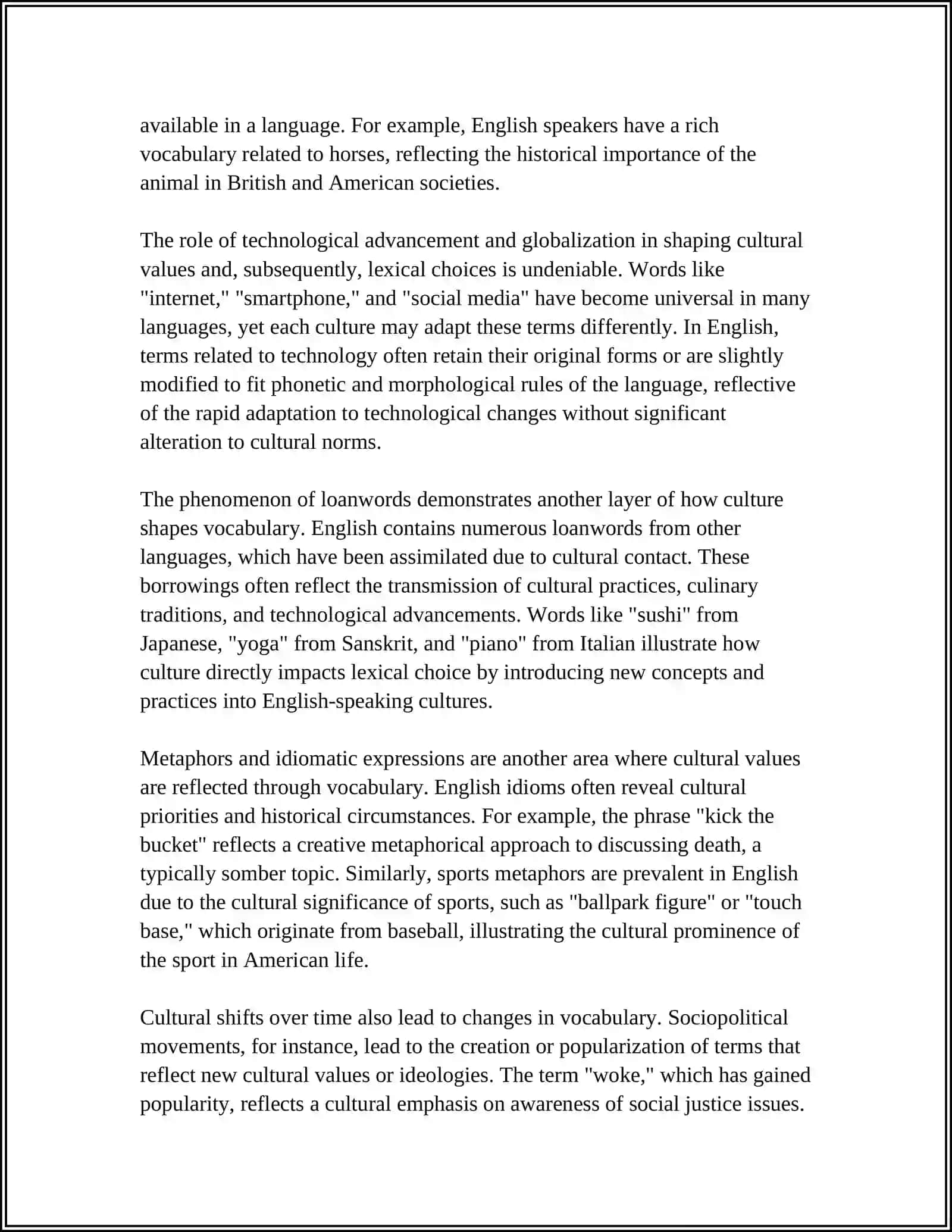 Study on the Influence of Culture on Language 4