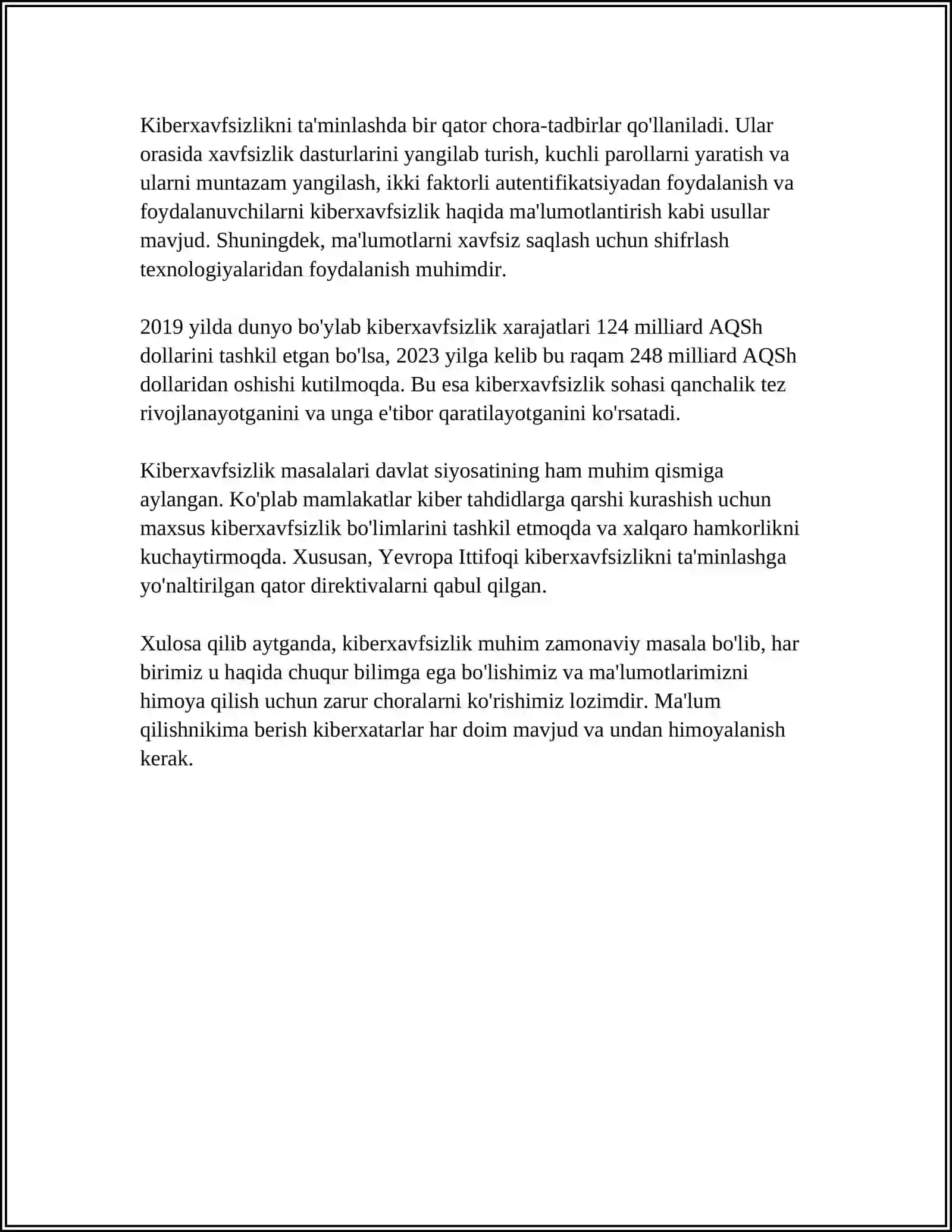 KIBERJINOYATCHILIK, KIBERQONUNLAR VA KIBERETIKA 4