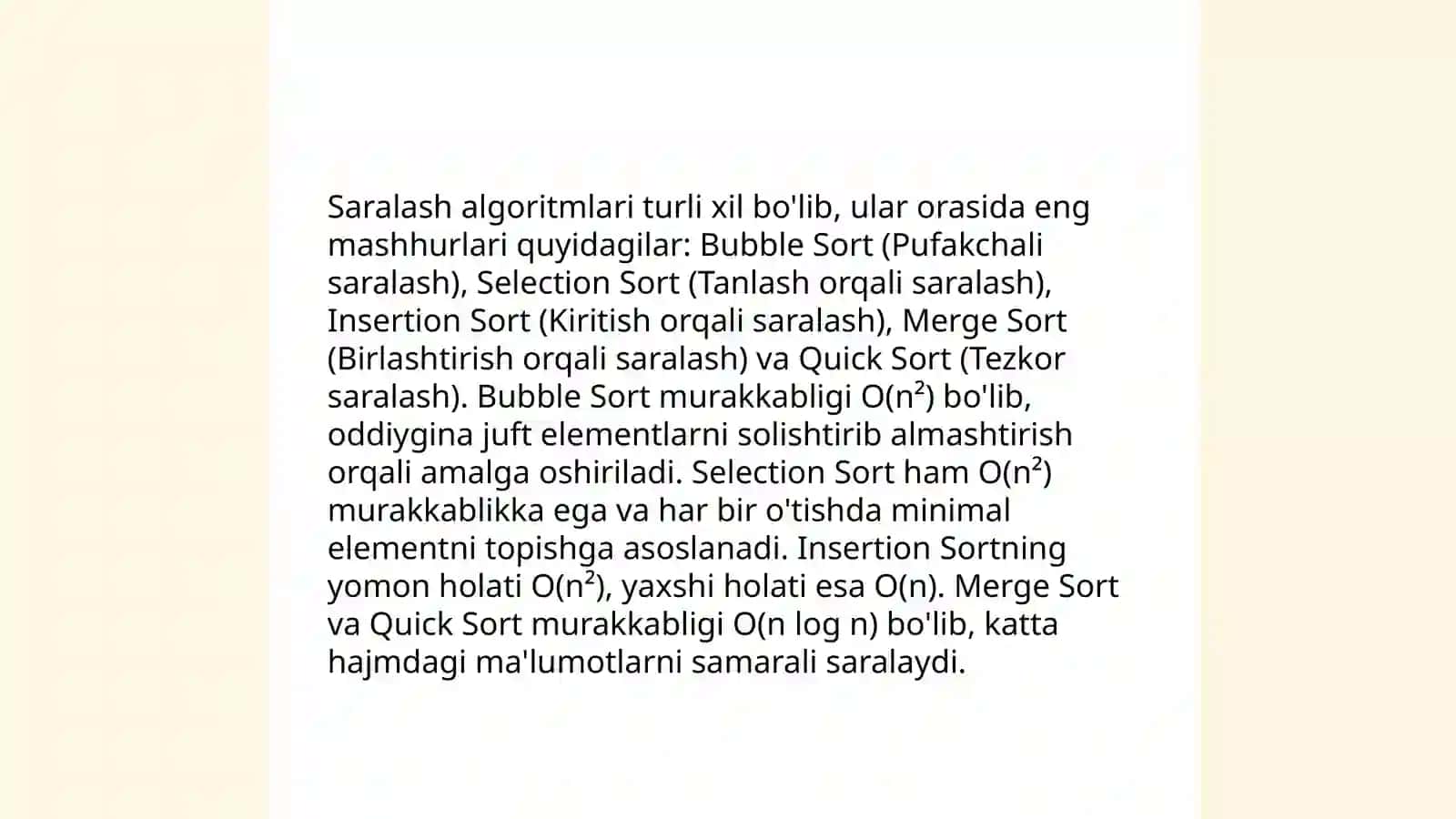 Algoritmlar asoslari 4