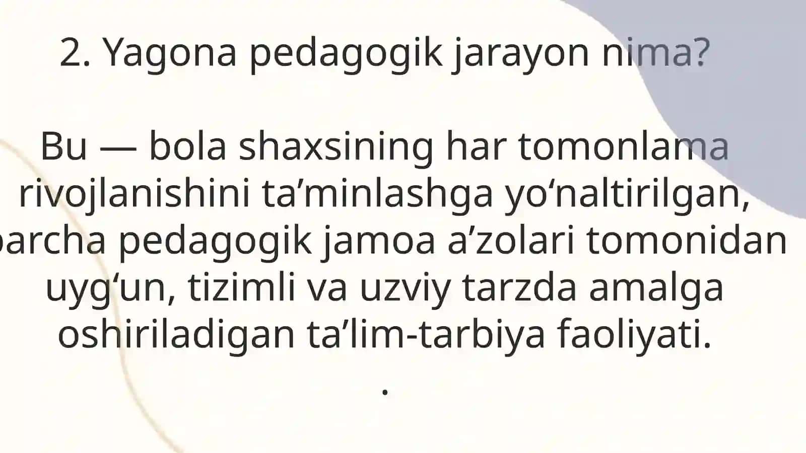 Bolalar pedagogik jamoasi yagona pedagogik jarayon 4