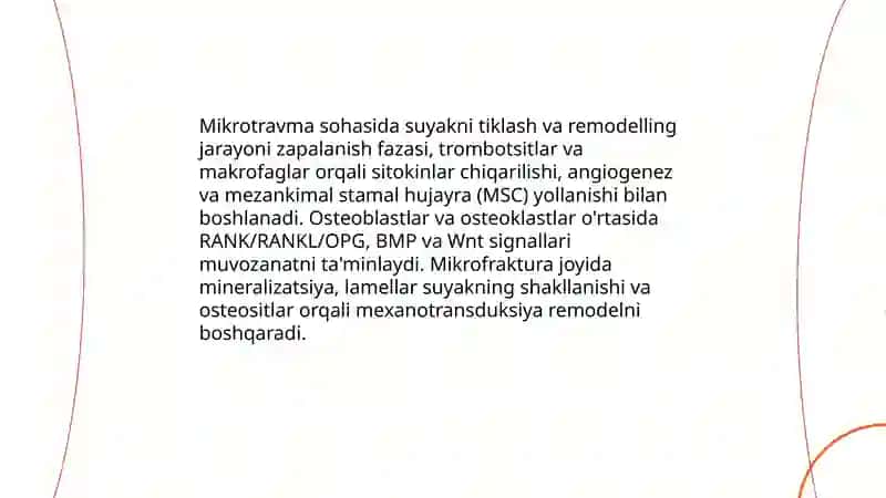 Mikrotravmalar orqali suyaklarning shikastlanishi.Suyaklarning metabolitik kasalliklari 4