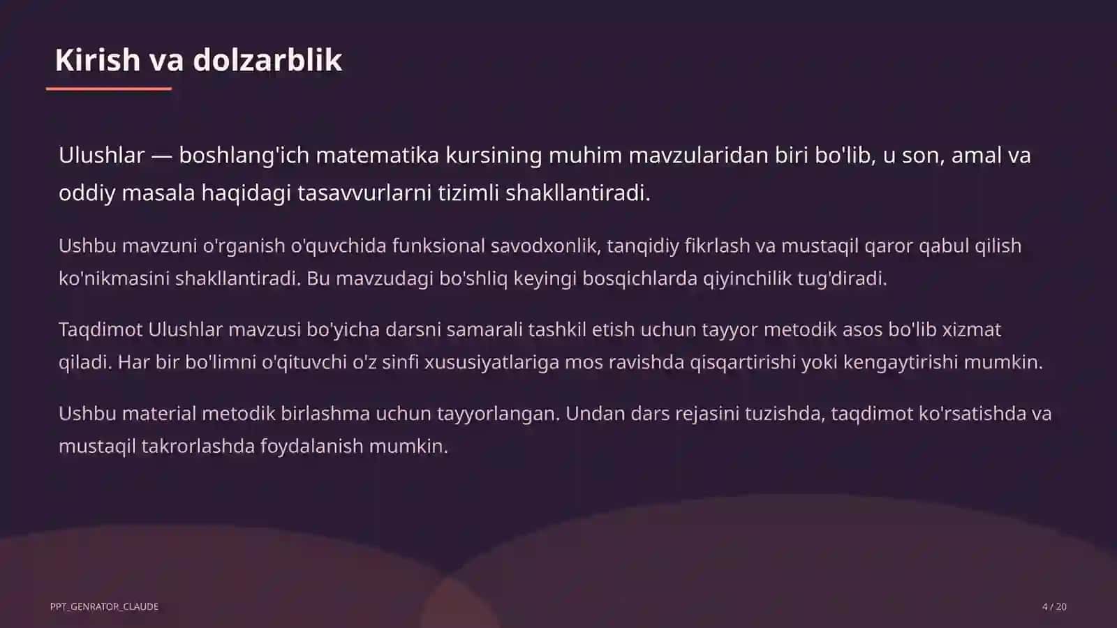 Ulushlar (3-sinf) 4