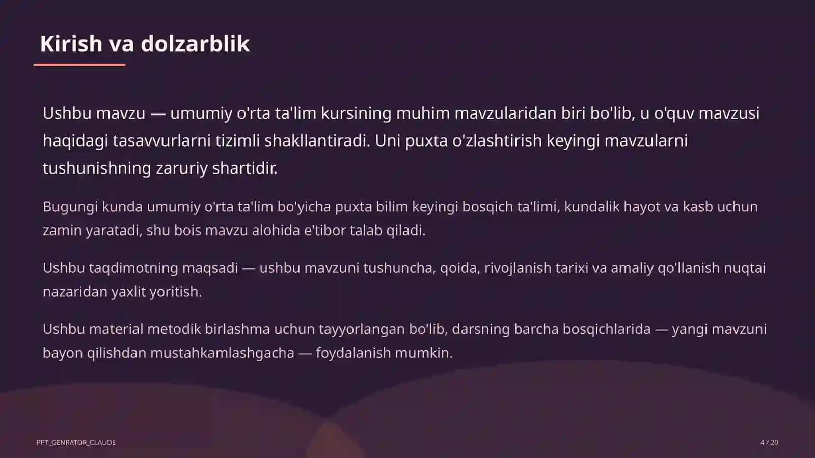 Boshlang'ich sinfda kitobxonlik odati: kunlik o'qish va maktab kutubxonasi 4