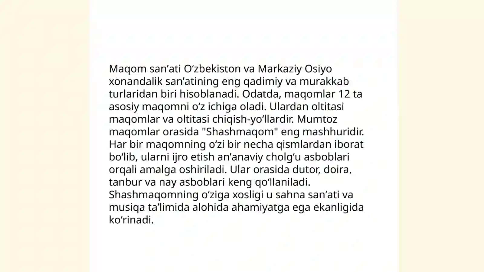 "Sharq taronalari" xalqaro musiqa festivali dunyo mumtoz musiqasining axborot manbasi sifatida 4