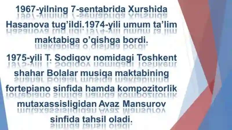 Xurshida Xasanova hayoti 4
