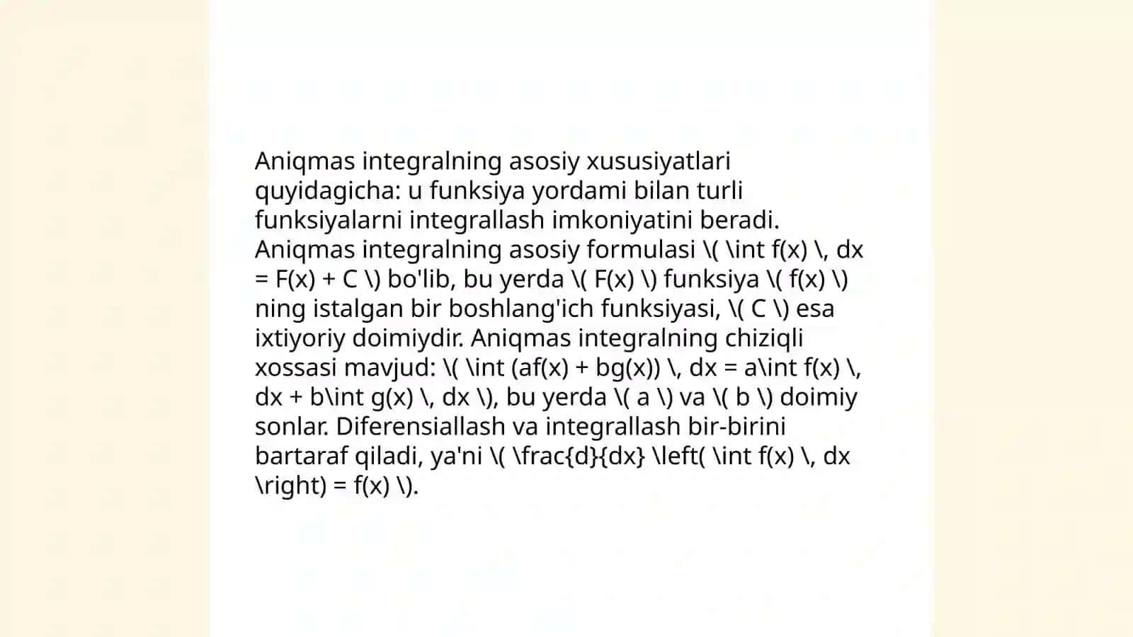 Aniqmas integral 4