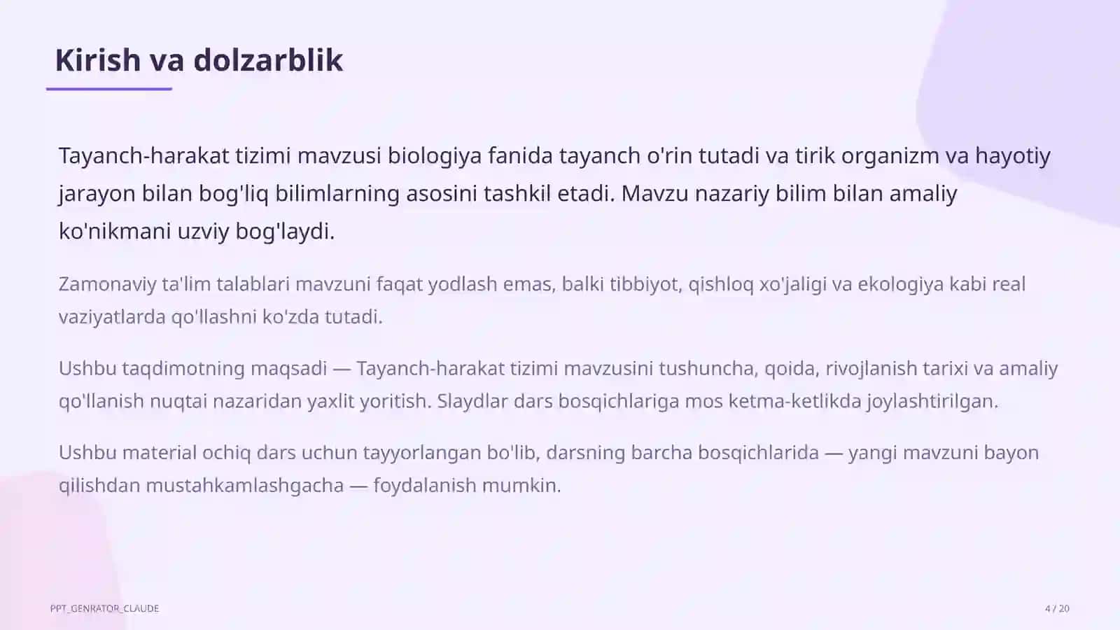 Tayanch-harakat tizimi (8-sinf) 4