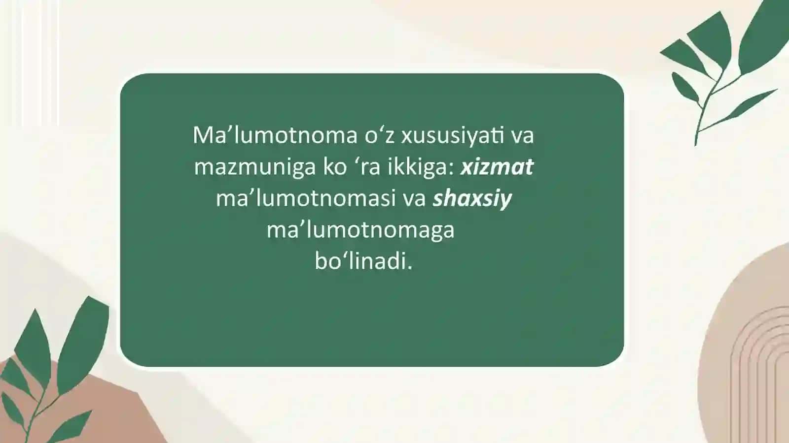 Ma’lumotnoma 4