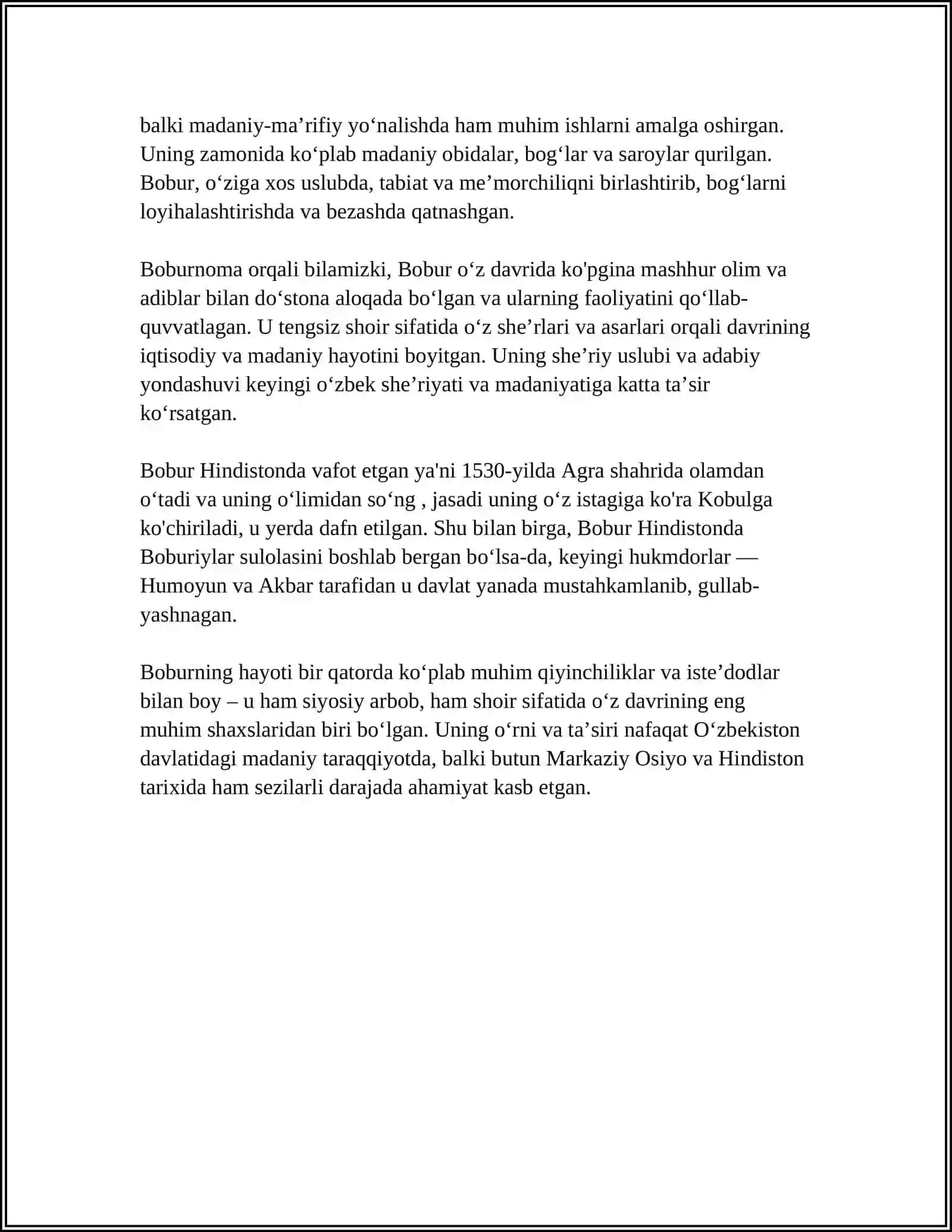 BOBURNING MUXTASAR ASARI HAQIDA 4