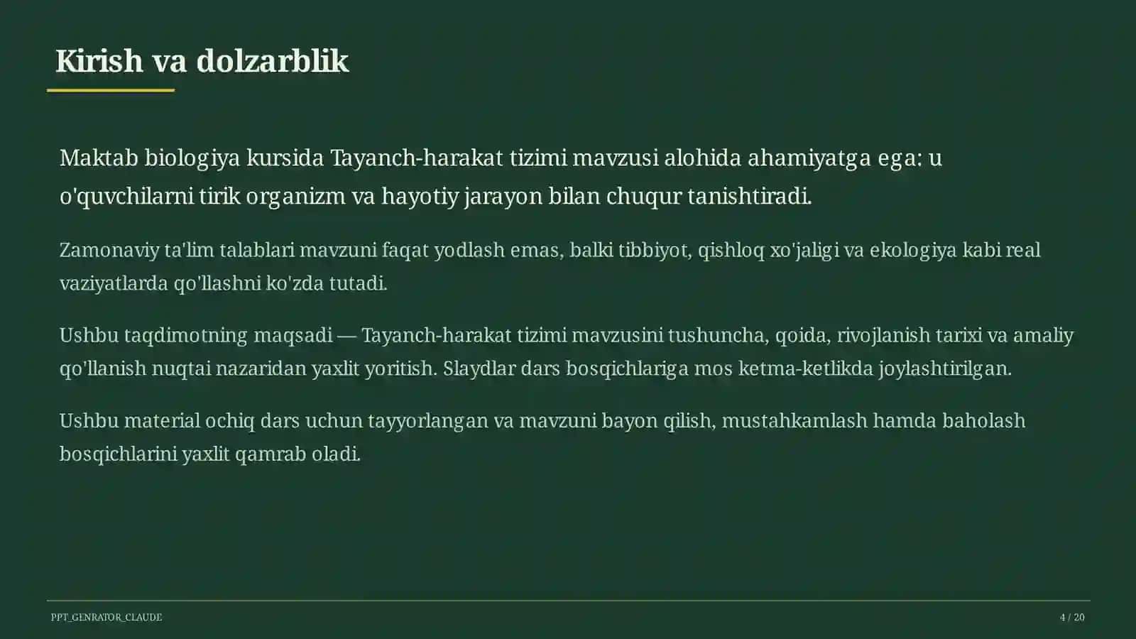 Tayanch-harakat tizimi (8-sinf) 4