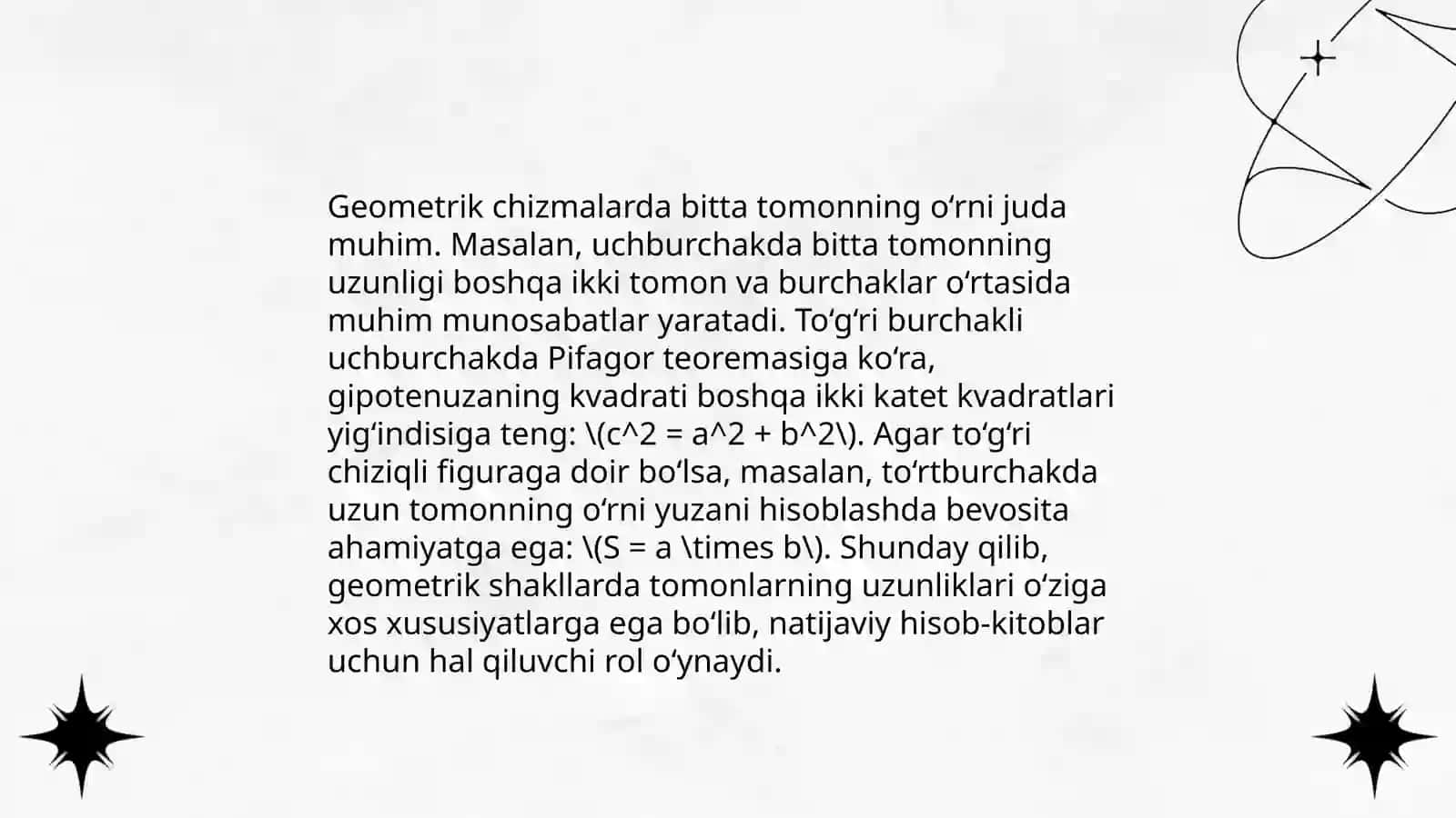 Uchburchak Yasash Qoidalari 4