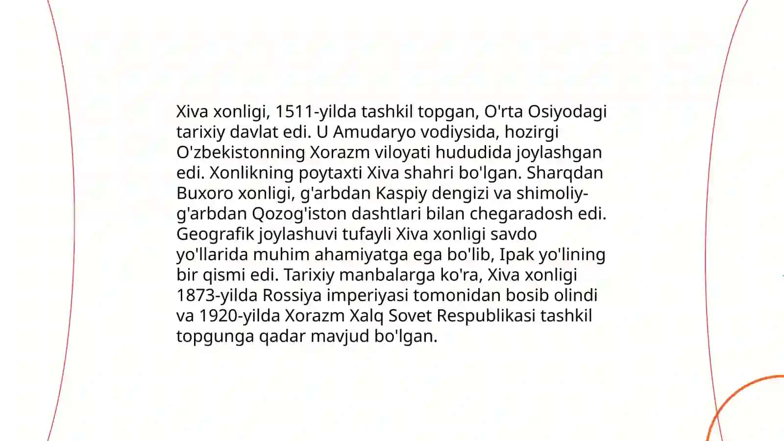 19 asr oʻrtalarida xiva xonligi 4
