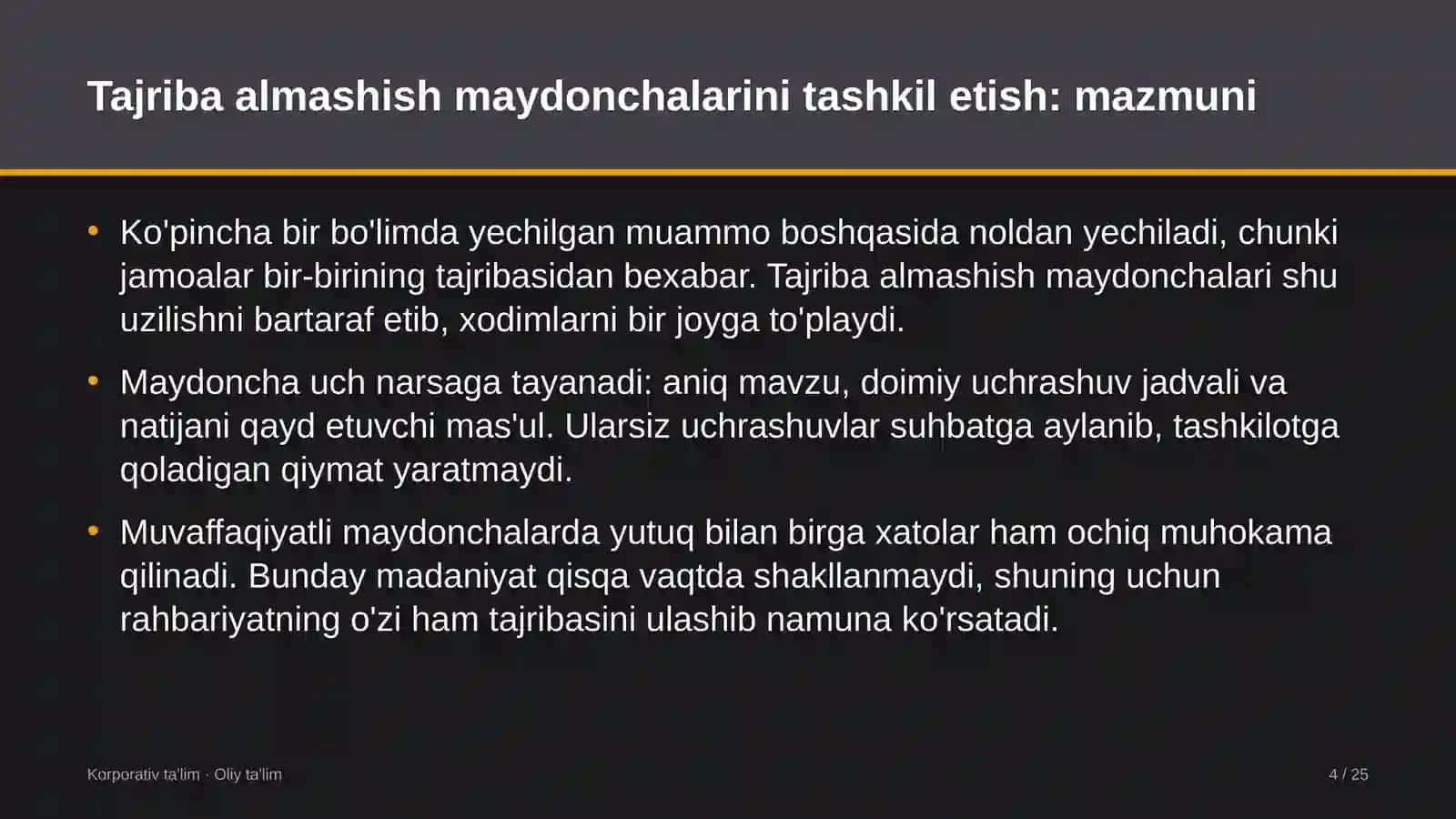 Ekologik ta'limda tajriba almashish maydonchalarini tashkil etish 4