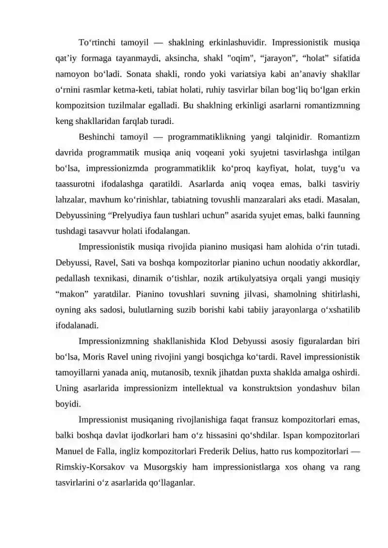 MUSIQADA IMPRESSIONIZM 4