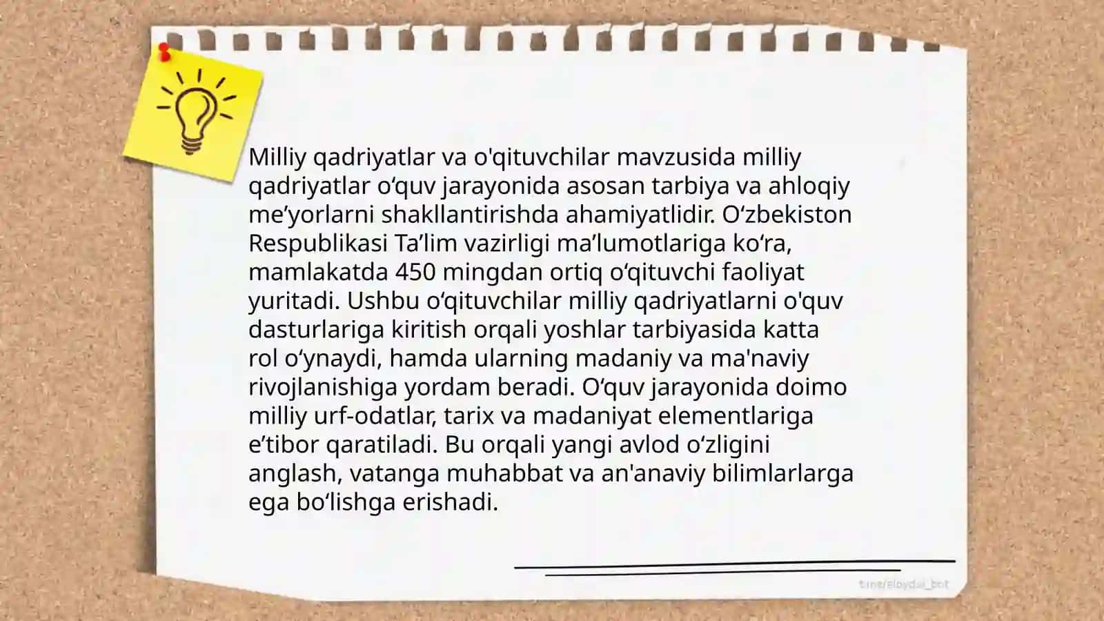 Oʻzbekiston Maktablarida Ta'lim Tarbiyani Takomillashtirish Zarurati 4
