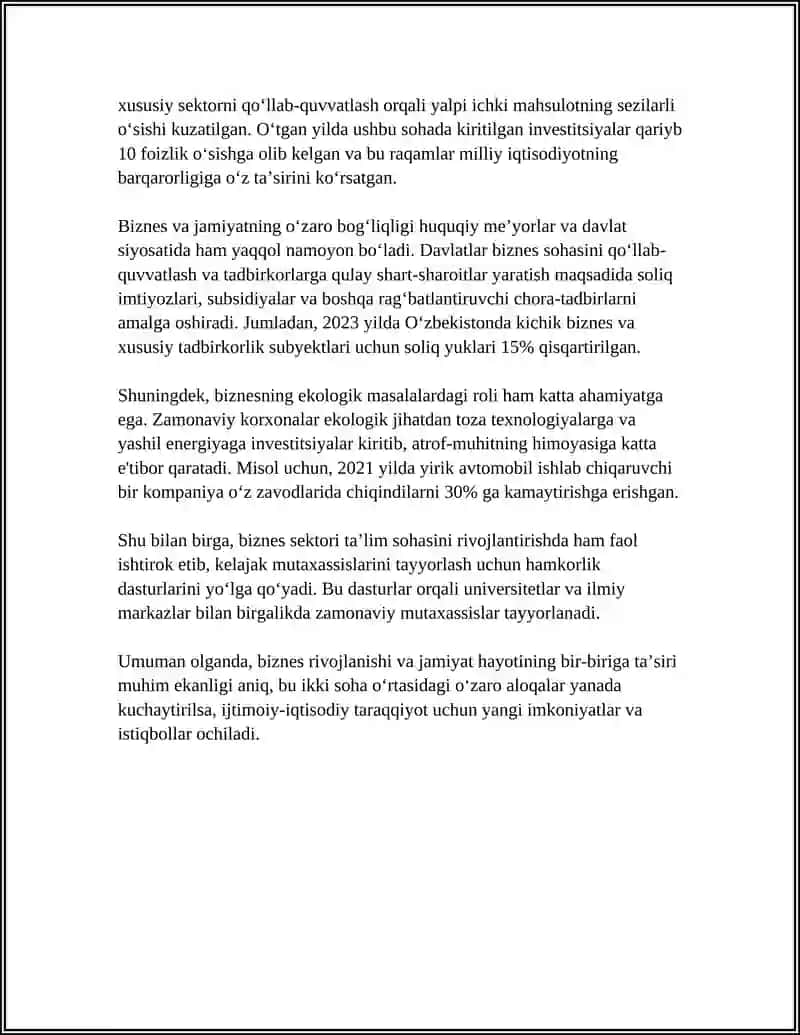 JAMIYAT HAYOTIDA BIZNES SOHASINI RIVOJLANTIRISH 4