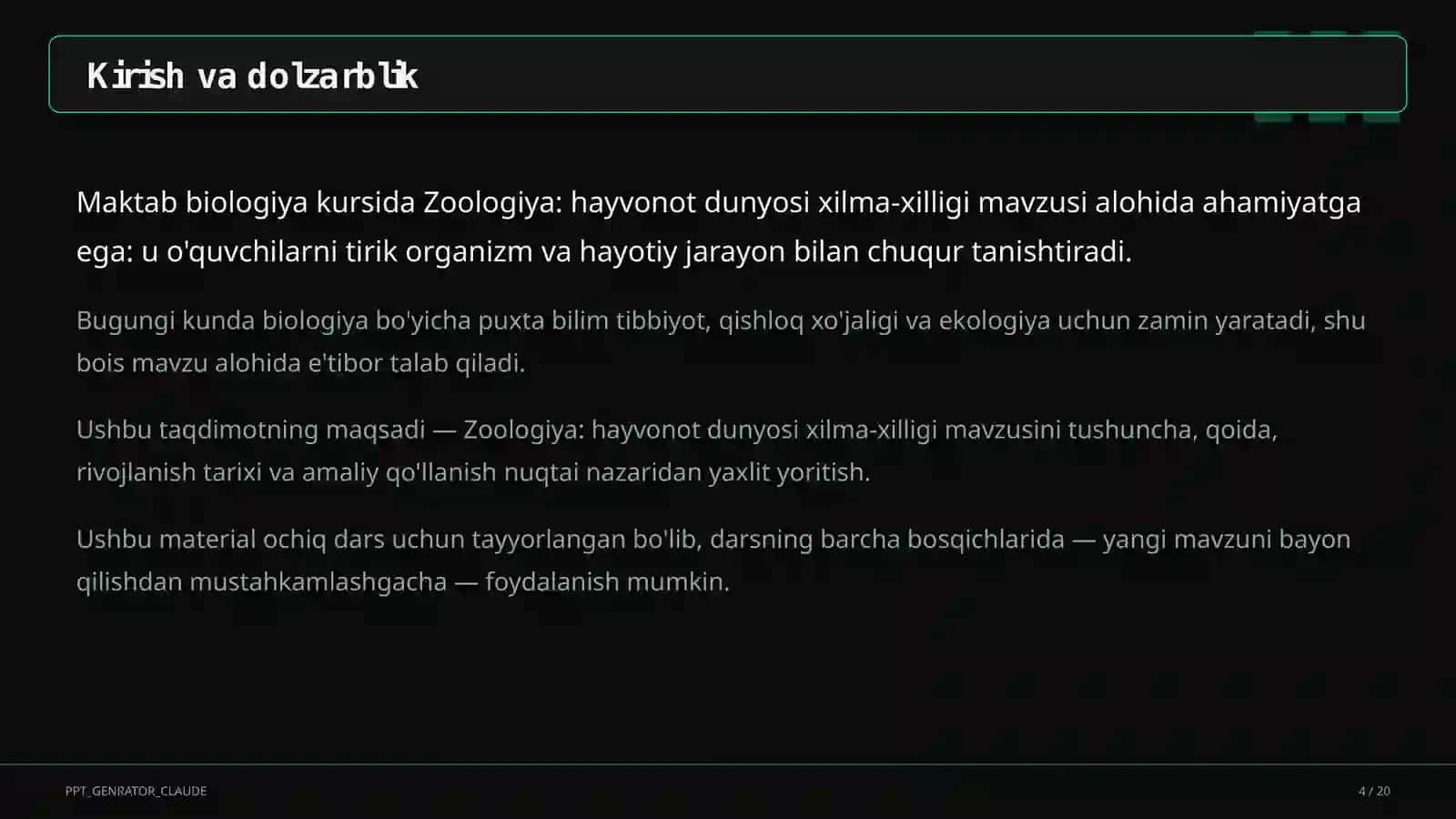 Zoologiya: hayvonot dunyosi xilma-xilligi (7-sinf) 4