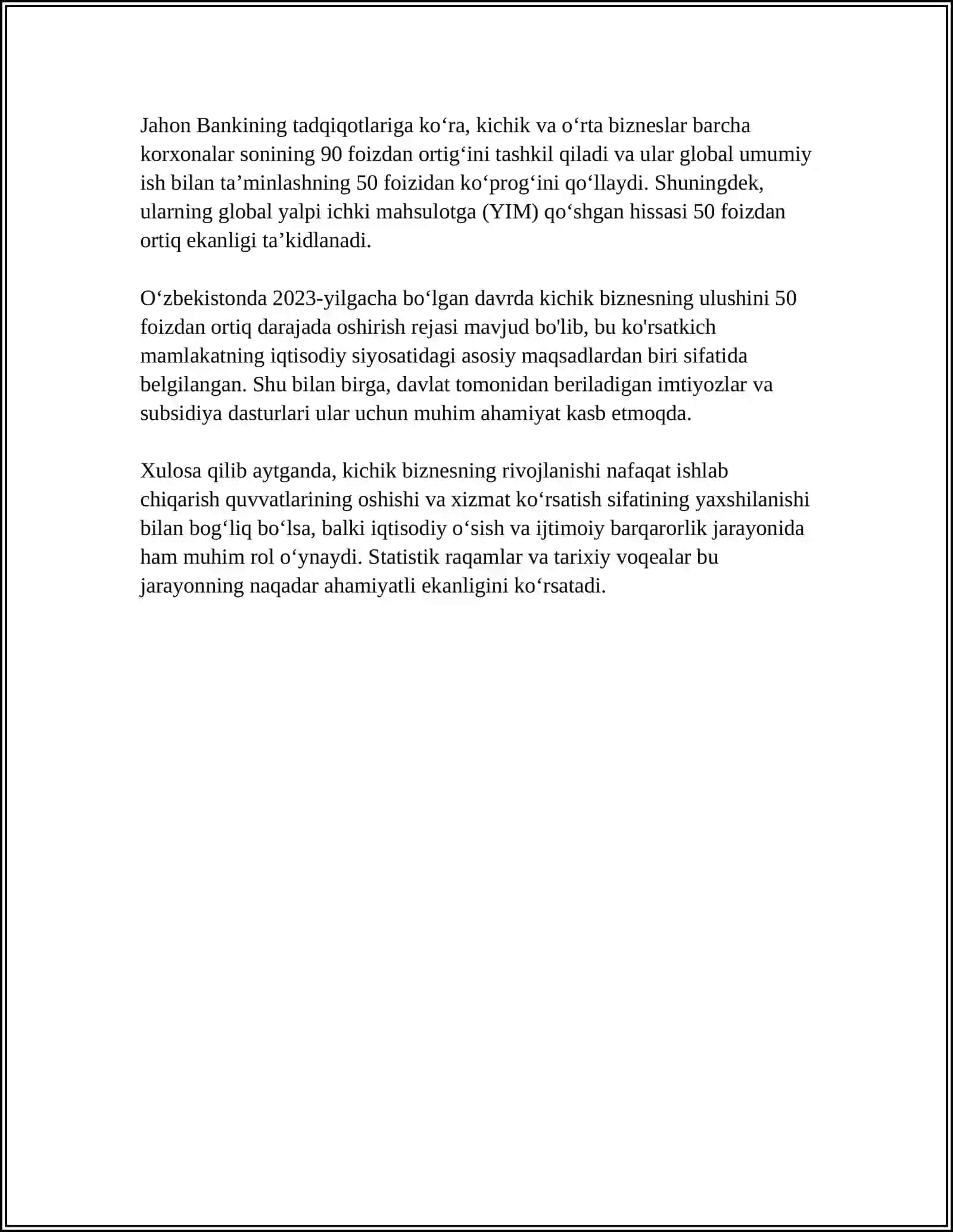KICHIK BIZNES VA XUSUSIY MULKCHILIKNING SHAKLLANISHI 4