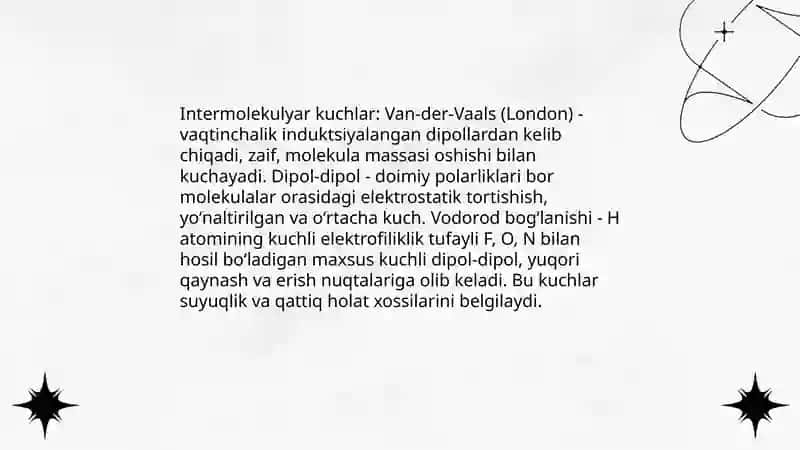 Suyuqlik va qattiq jismlar xosslari 4