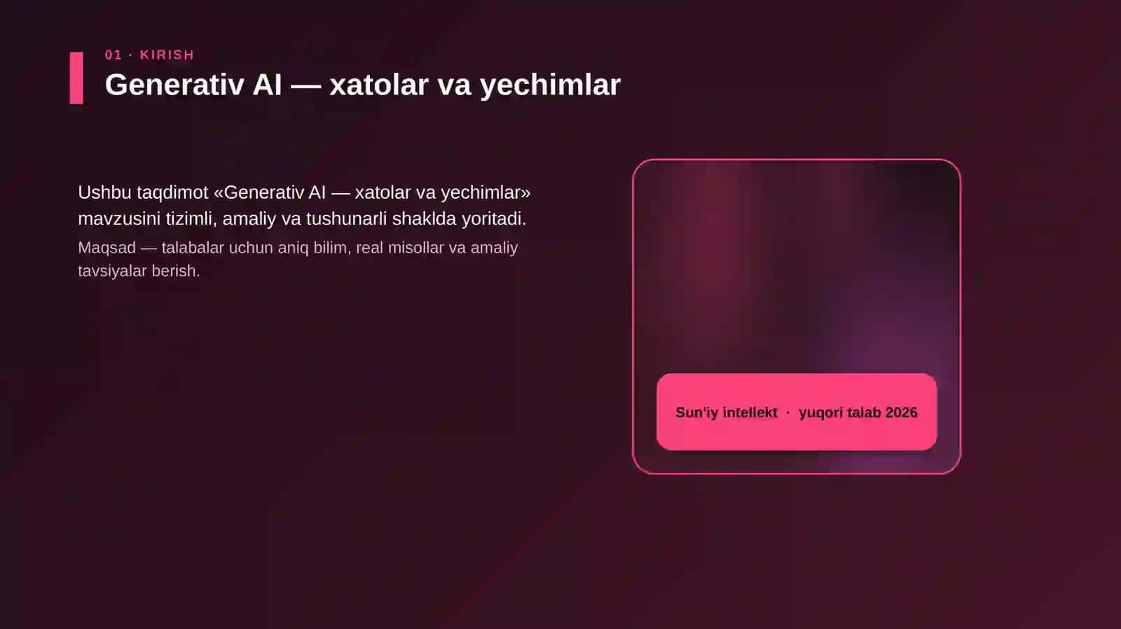 Generativ AI — xatolar va yechimlar 4