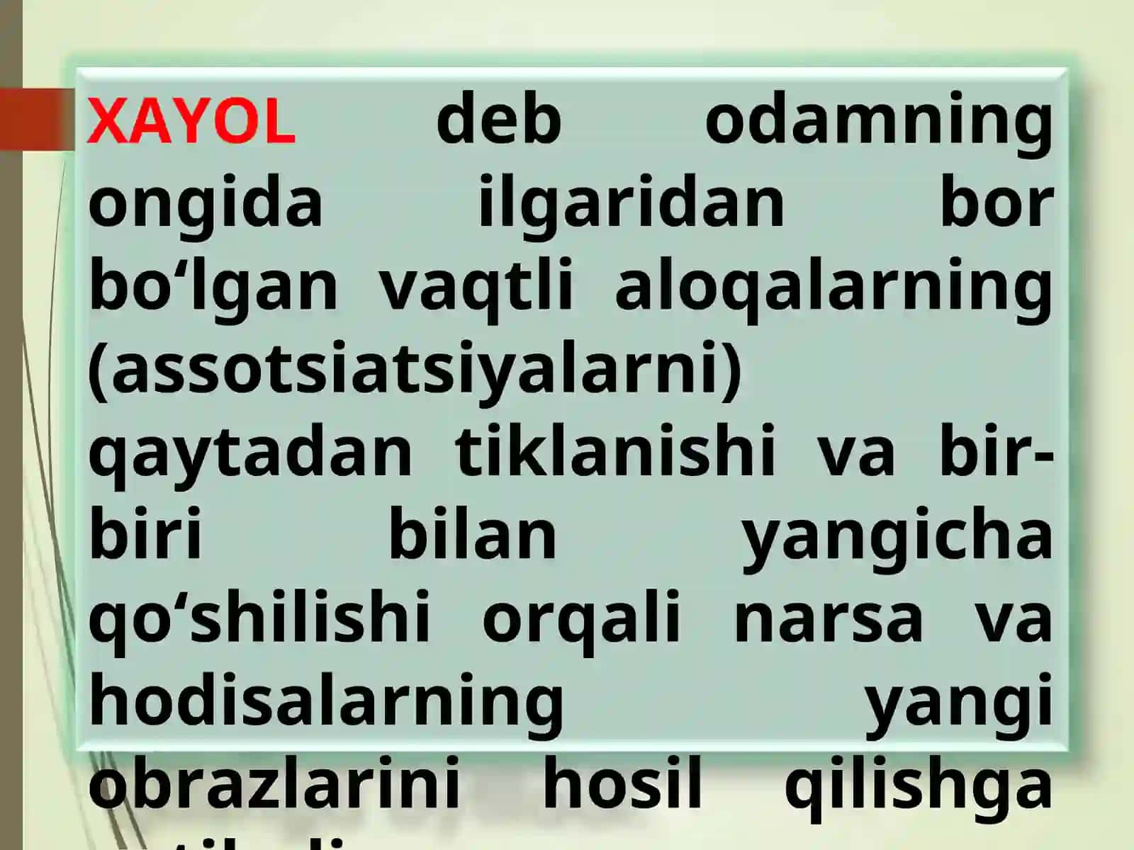 XAYOL VA XOTIRA 4