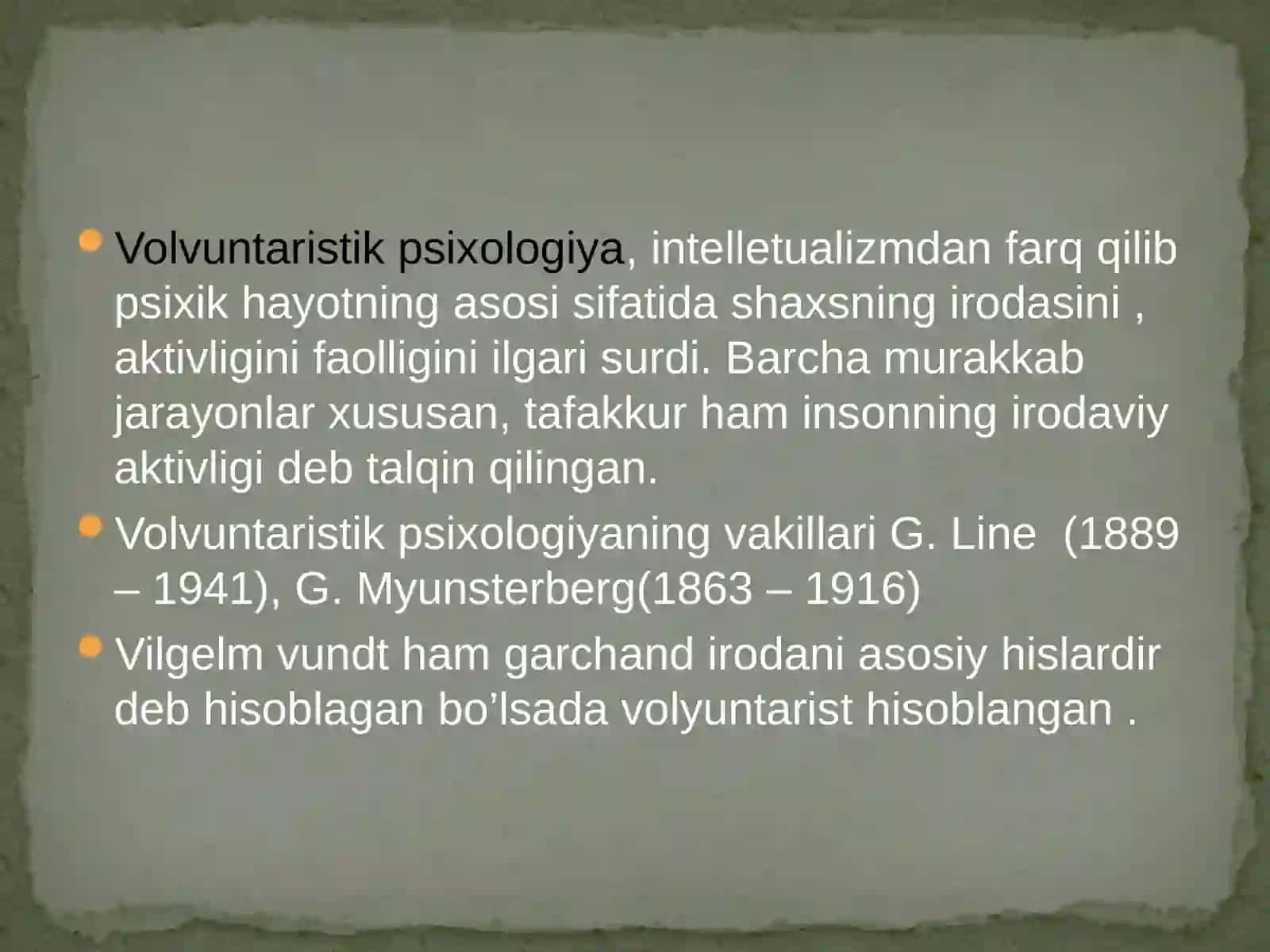 Yangipsixologik maktablarning shakllanishi va rolovi o'zgarishi 4