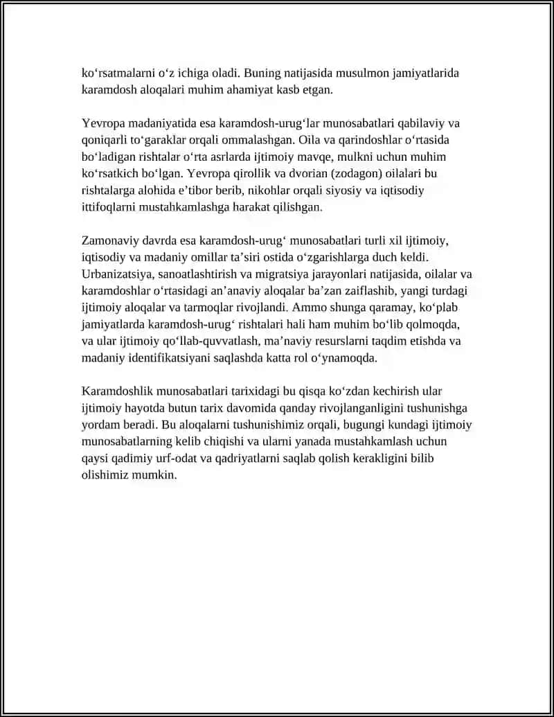 KARAMDOSHLAR OILASI 4