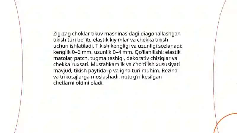 Tikuv mashina choklari turlari 4