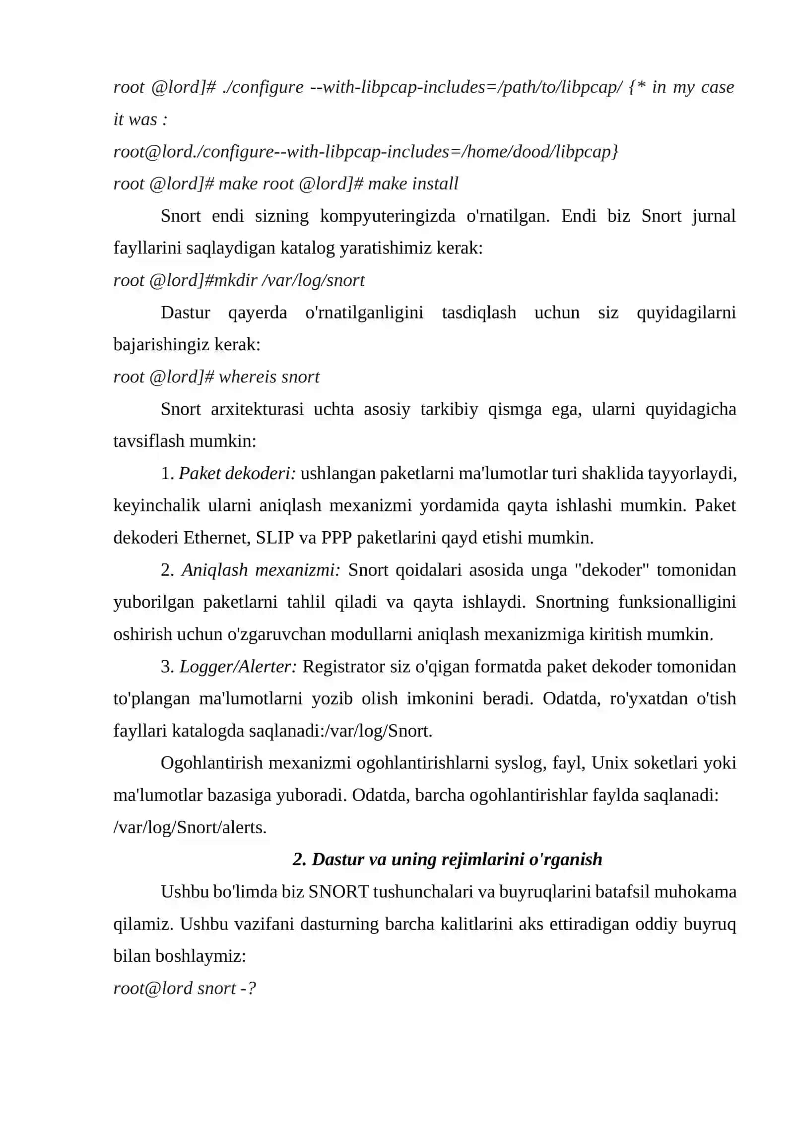 Tarmoq hujumlarni aniqlash tizimlari 4