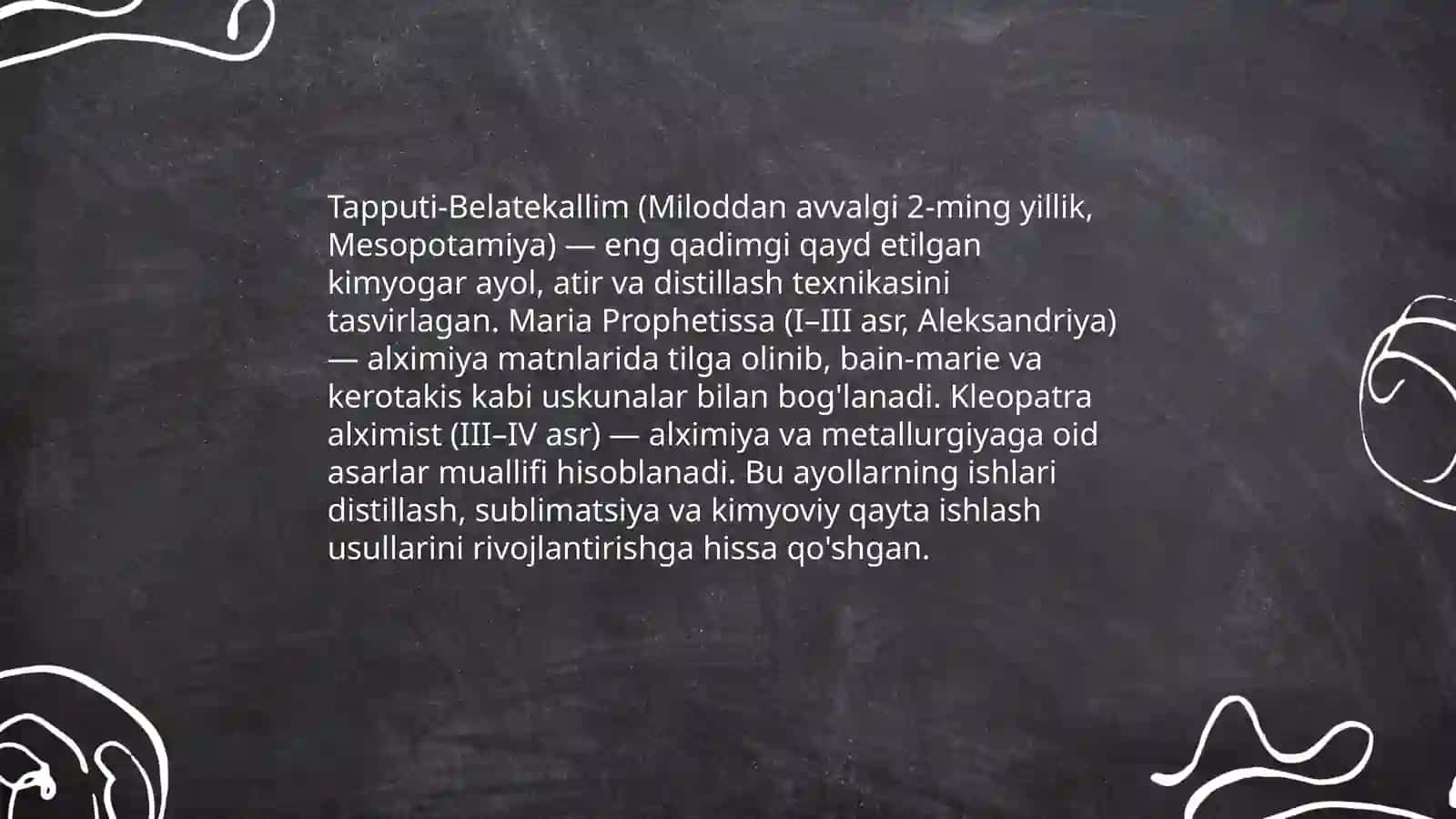 Kimyogar ayollar tarixi 4