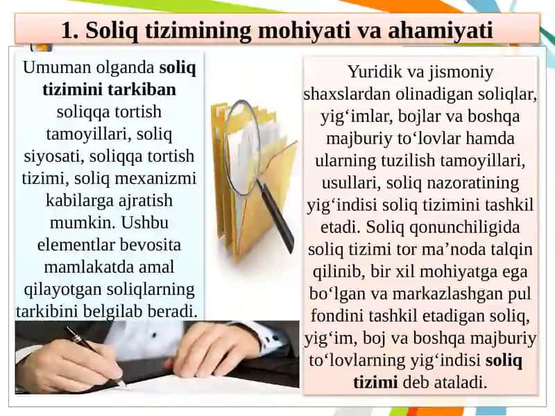 Soliqlar va soliqqa tortish(II qism) Soliq nazariyasi 4