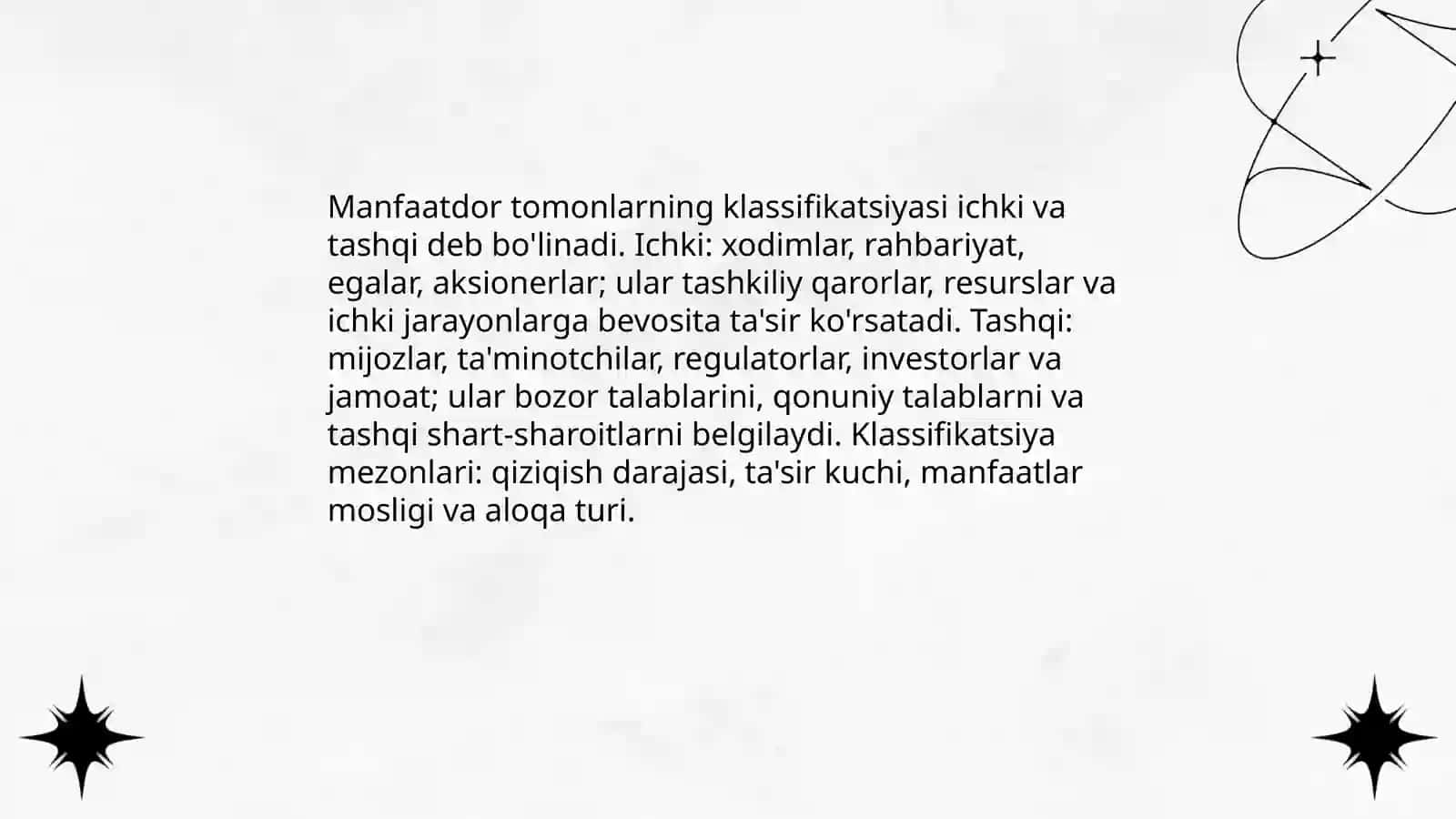 Manfaatdor tomonlar 4