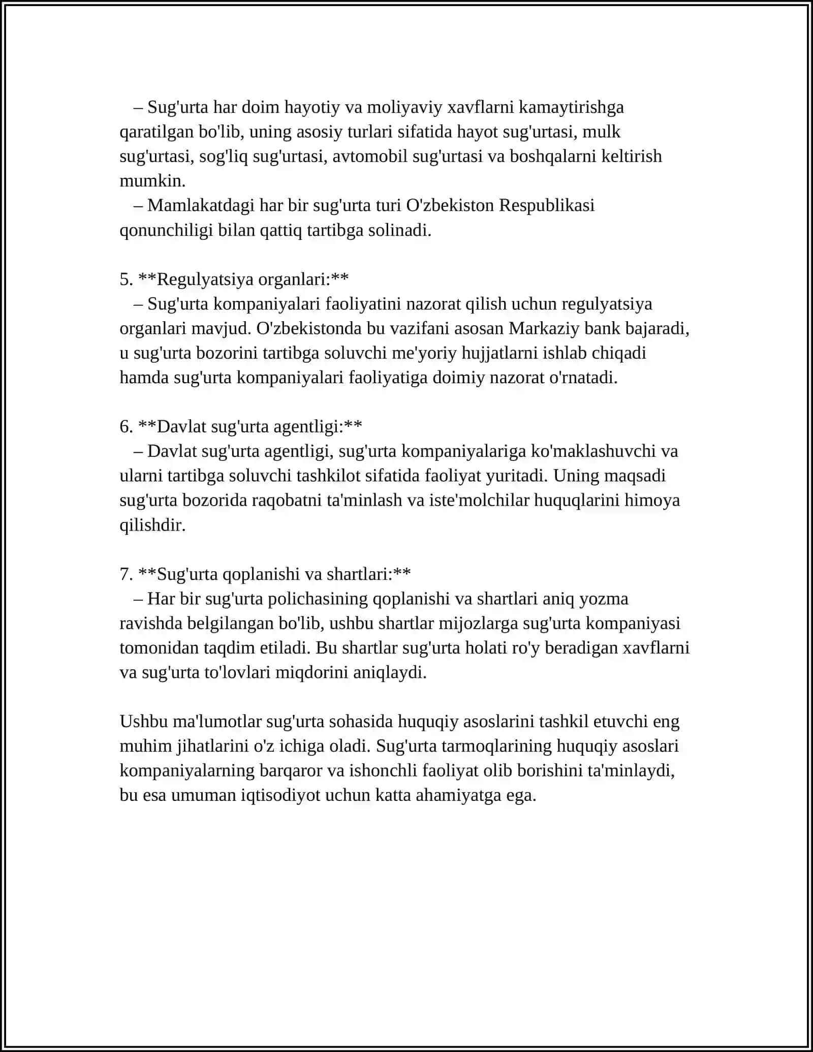 O’ZBEKISTONDA SUG’URTA TARMOQLARI VA ULARNI SAMARALI TASHKIL ETISH YO’LLARI 4