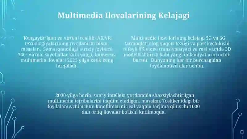 Multimedia Tarmoq Ilovalari 4