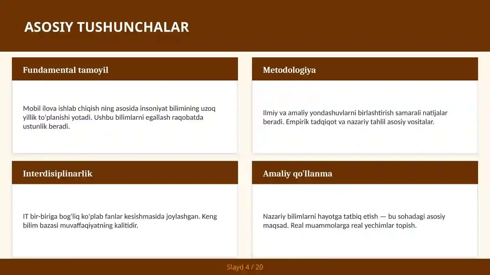 Mobil ilova ishlab chiqish 4