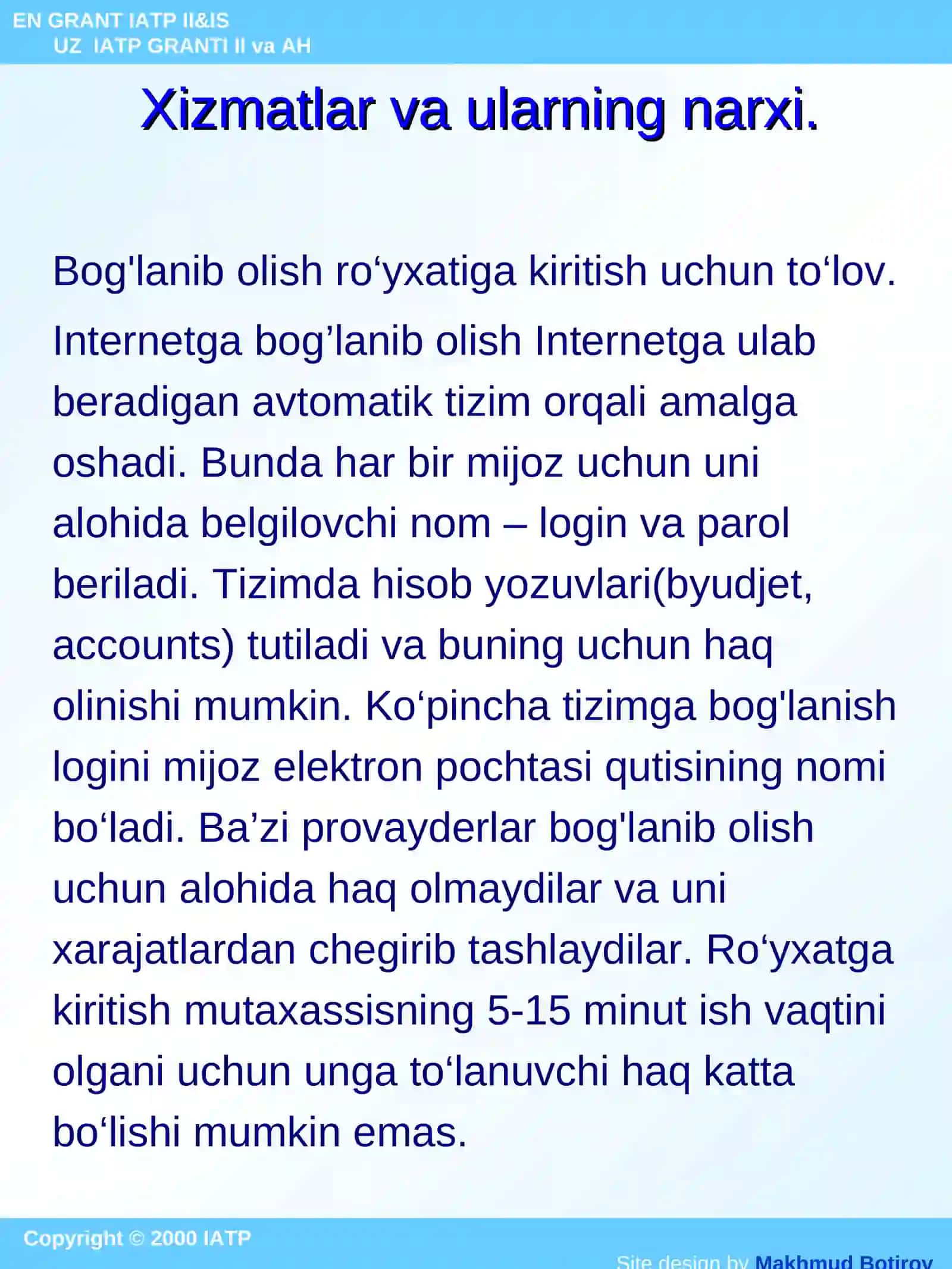 Internet tizimi bilan ishlash 4