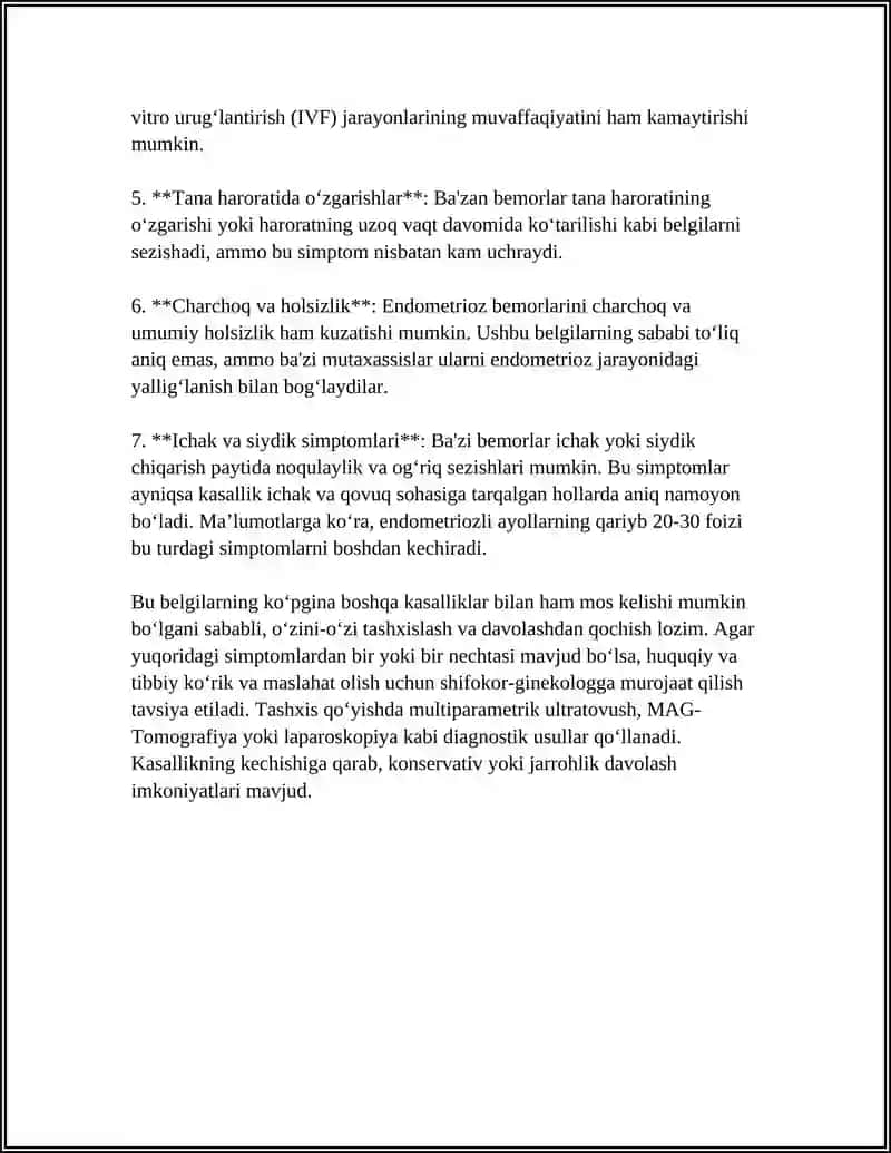 ENDOMETRIOZ KASALLIGI 4
