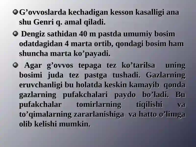 Gazlarning eritmalari 4