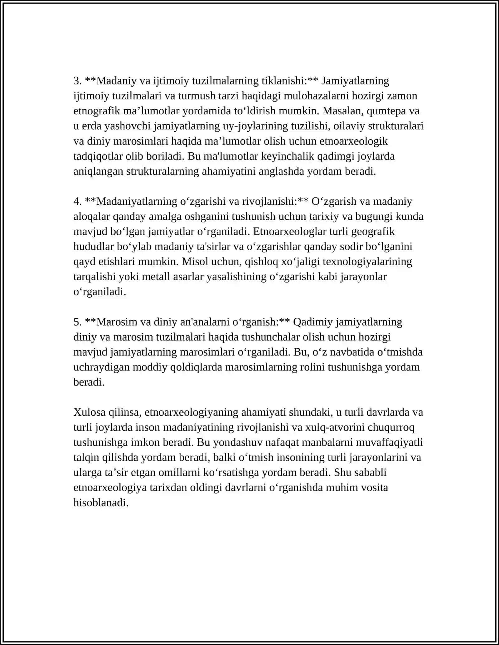 XIX-XX ASRLARDAGI ARXEOLOGIK TADQIQOTLARDA ETNOARXEOLOGIYA RIVOJI 4