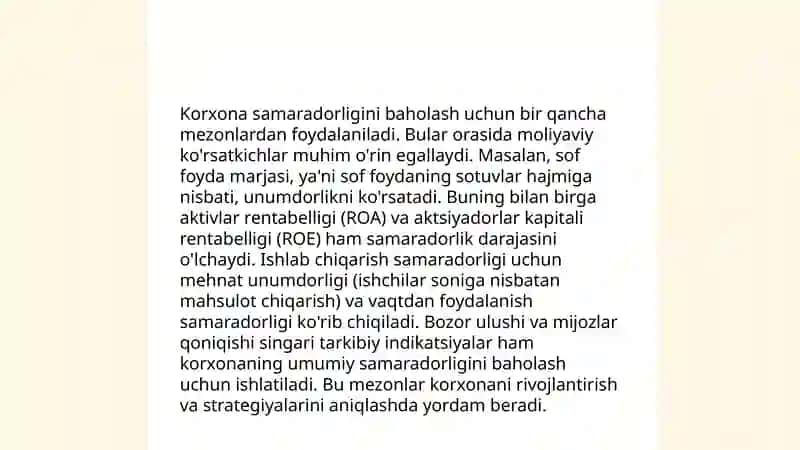 Mehnat unumdorligini oshirishning asosiy usullari 4