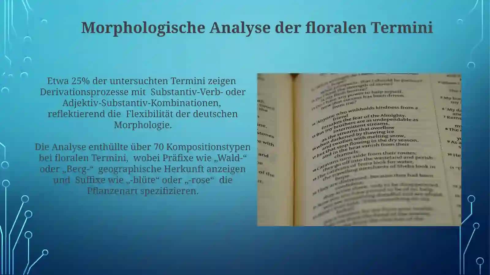 Strukturelle und semantische Analyse deutscher Floratermini (auf Wörterbuchbasis) 4