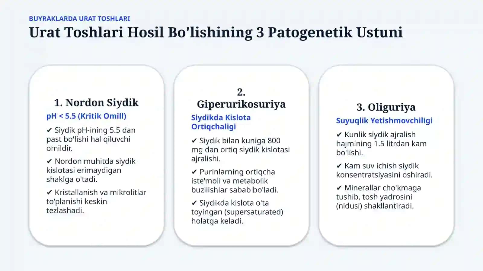 Buyraklarda urat toshlari: hosil bo‘lishi va davolash — 15 slayd 4