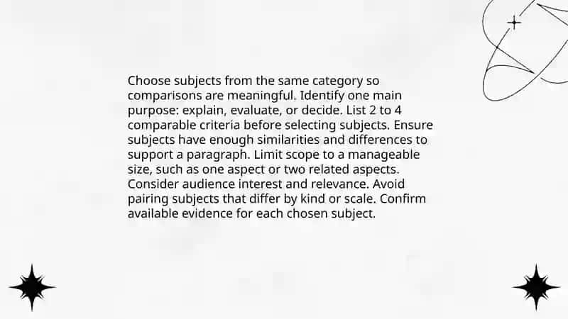 Writing a comparison paragraph 4