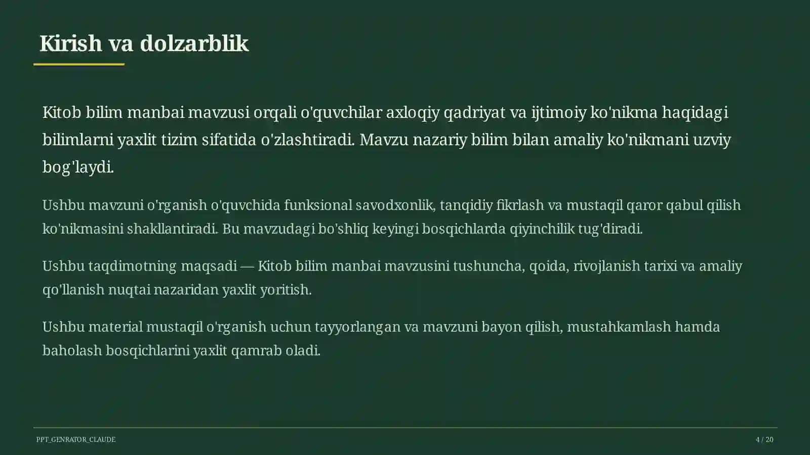 Kitob bilim manbai (4-sinf) 4