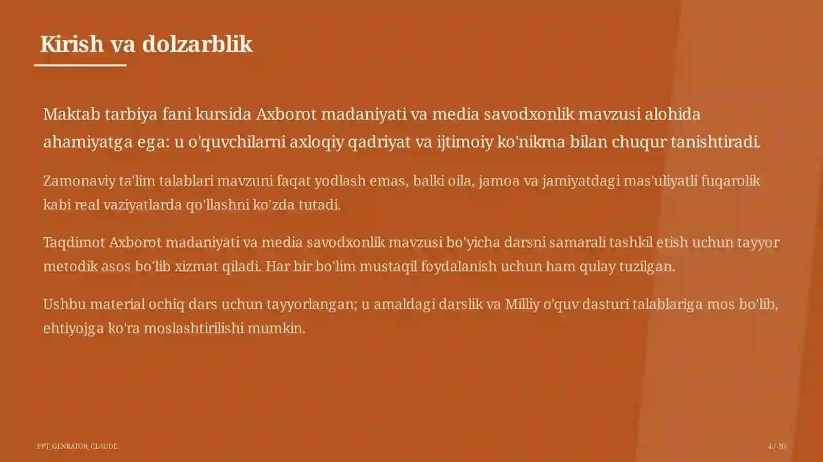 Axborot madaniyati va media savodxonlik (9-sinf) 4