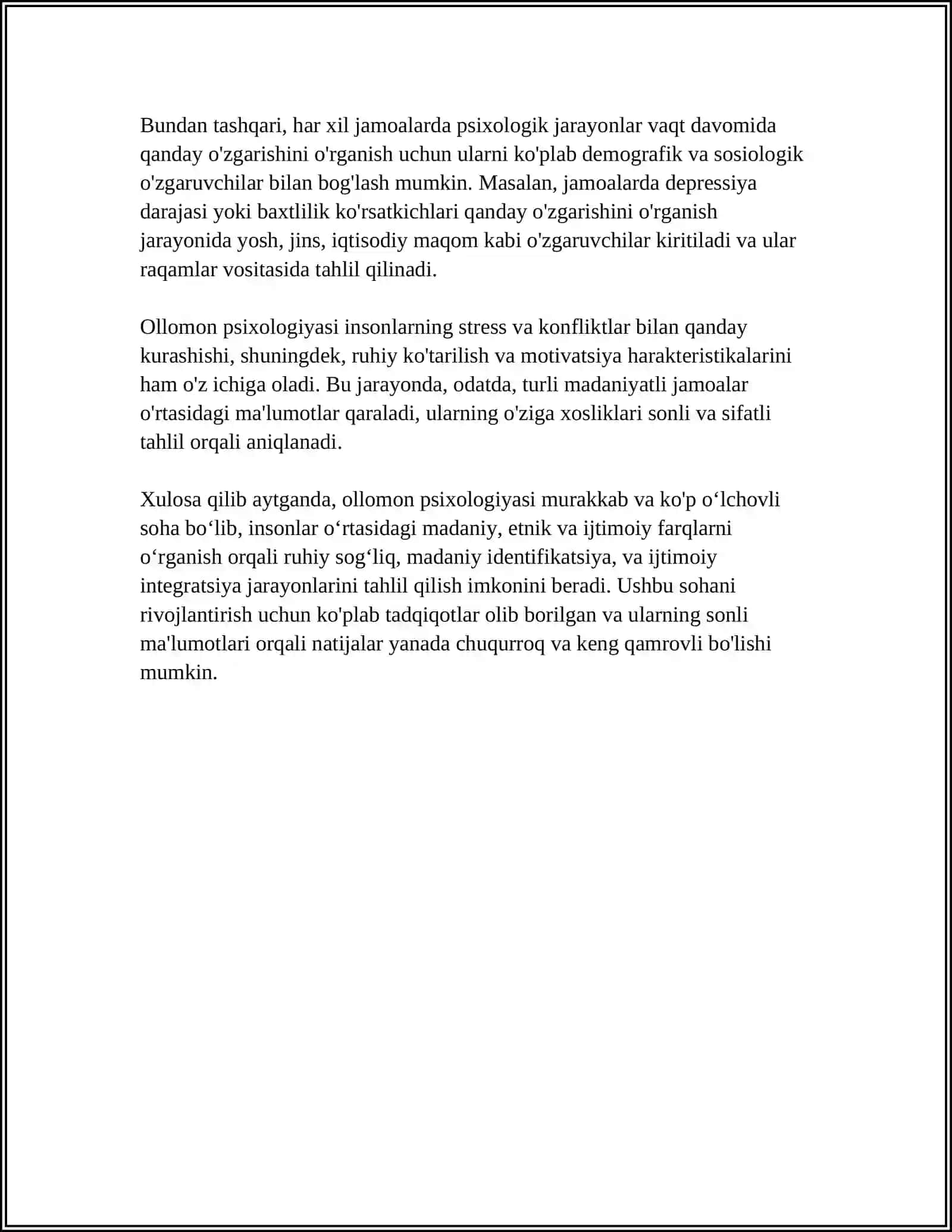 OLLOMON PSIXOLOGIYASI UNING ASOSIY XUSUSIYATLARI VA TURLARI 4